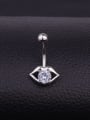 thumb Stainless steel Cubic Zirconia Mouth Hip Hop Belly Rings & Belly Bars 0