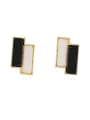 thumb Copper Resin Geometric Minimalist Stud Trend Korean Fashion Earring 0