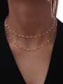 thumb Brass  Minimalist Chain Necklace 1