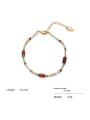 thumb Brass Natural Stone Ethnic Irregular Bracelet and Necklace Set 4