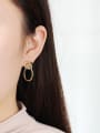 thumb Copper Geometric Minimalist Drop Trend Korean Fashion Earring 1