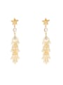 thumb Copper  Ethnic Long section palm abstract  Drop Trend Korean Fashion Earring 0