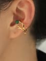 thumb Brass Imitation Pearl Tree Trend Single Earring( Single Only One) 1
