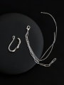 thumb Brass Tassel Minimalist Threader Earring(Single) 0