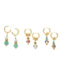 thumb Brass Imitation Pearl Tassel Bohemia Drop Earring 0