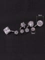 thumb Stainless steel Cubic Zirconia Star Hip Hop Stud Earring OR Belly Estuds 3