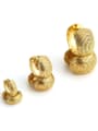 thumb Brass Round Minimalist Huggie Earring 1