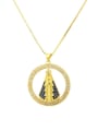thumb Brass Cubic Zirconia Religious Ethnic Regligious Necklace 0