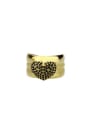 thumb Brass Cubic Zirconia Heart Luxury Band Ring 1
