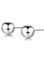 thumb Stainless steel Round Minimalist Stud Earring 3
