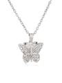 thumb Brass Hollow Butterfly Minimalist Necklace 1