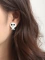 thumb Alloy Enamel Skull Cute Stud Earring 2