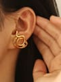 thumb Brass Imitation Pearl Geometric Trend Single Earring(Single-Only One) 1