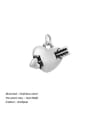 thumb Stainless steel 3d heart Diy accessory pendant 1