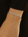 thumb Brass Cubic Zirconia Geometric Vintage Bracelet 1
