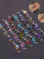 thumb Stainless steel with Cubic Zirconia Multi Color Minimalist Stud Earring 0