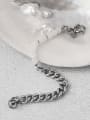 thumb Titanium Steel Hollow  Geometric Chain Hip Hop Link Bracelet 2