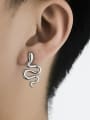 thumb Titanium Steel Snake Minimalist Stud Earring 1