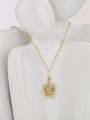 thumb Brass Cubic Zirconia Heart Vintage Necklace 3