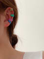 thumb Resin Geometric Trend Design French Resin Ear Cuffs Earring 0