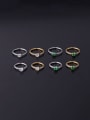 thumb Stainless steel Cubic Zirconia Geometric Vintage Nose Rings 0