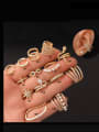 thumb Brass Cubic Zirconia Geometric Cute Single Earring(Single Only One) 0