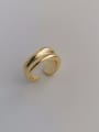 thumb Copper Geometric Minimalist Blank Fashion Ring 1