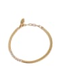 thumb Brass Cubic Zirconia Geometric Vintage Link Bracelet 3