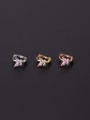 thumb Brass Cubic Zirconia Butterfly Vintage Single Earring(Single Only One) 4