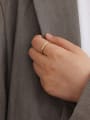thumb Copper Minimalist  Smooth Oval Minimalist Free Size Band Fashion Ring 2