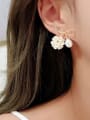 thumb Copper Imitation Pearl Bowknot Dainty Stud Trend Korean Fashion Earring 1