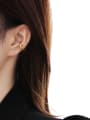 thumb Brass Smooth Geometric Minimalist Clip Earring(Single) 1