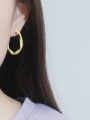 thumb Copper Enamel Round Minimalist Hoop Trend Korean Fashion Earring 1