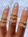 thumb Brass Opal Planet Cute Band Ring 1
