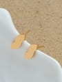 thumb Brass Letter Minimalist Single Earring(Single-Only One) 0