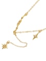 thumb Brass Cubic Zirconia Star Vintage Lariat Necklace 3
