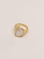thumb Brass Shell Geometric Minimalist Band Fashion Ring 3