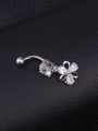 thumb Stainless steel Cubic Zirconia Flower Hip Hop Belly studs & Belly Bars 2