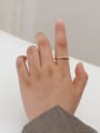 thumb Copper Minimalist  Smooth Oval Minimalist Free Size Band Fashion Ring 1