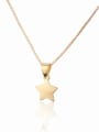 thumb Brass Star Earring and Necklace Set 3