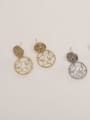 thumb Brass Geometric Minimalist Drop Trend Korean Fashion Earring 1