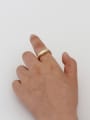 thumb Copper Minimalist Smooth Irregular Free Size Midi Fashion Ring 1