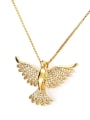 thumb Brass Cubic Zirconia Bird Luxury Necklace 1