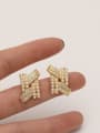 thumb Brass Imitation Pearl Geometric Ethnic Stud Trend Korean Fashion Earring 2