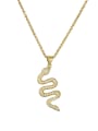 thumb Brass Snake Vintage Necklace 0