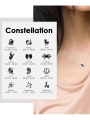 thumb Stainless steel Constellation Minimalist  Round Pendant Necklace 0