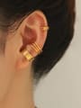 thumb Brass Hollow Geometric Vintage Single Earring(only one) 3