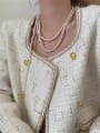 thumb Freshwater Pearl Heart Vintage Multi Strand Necklace 1