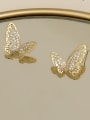 thumb Copper Rhinestone Hollow Butterfly Minimalist Stud Trend Korean Fashion Earring 1