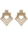 thumb Copper Rhinestone Geometric Dainty Stud Trend Korean Fashion Earring 3